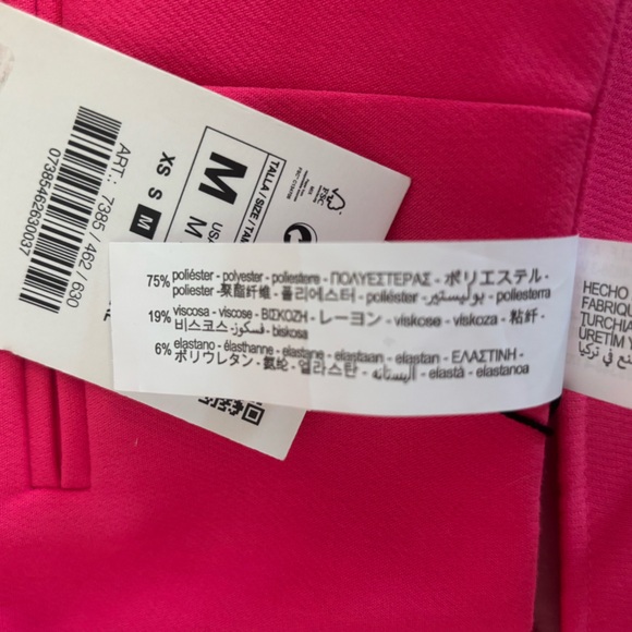 Zara High Rise Asymmetric Skort in Hot Pink - Picture 8 of 9